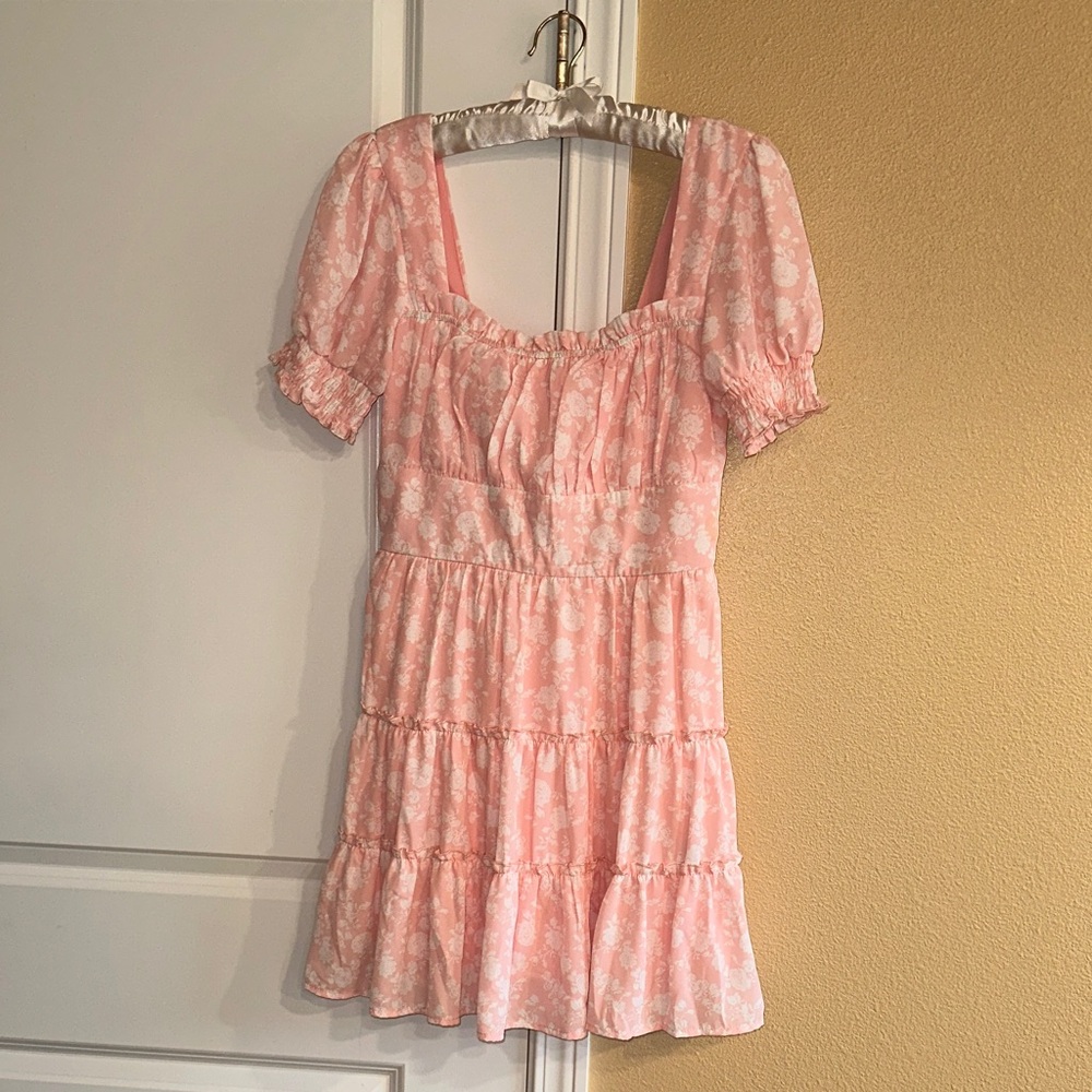 Trixxi Pink Floral Dress